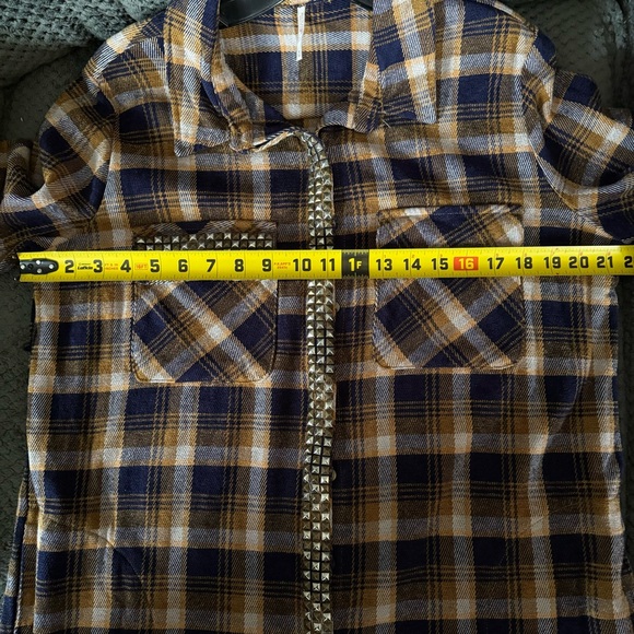 Free People Erin Oversized Shirt Jacket Size M - Picture 6 of 6